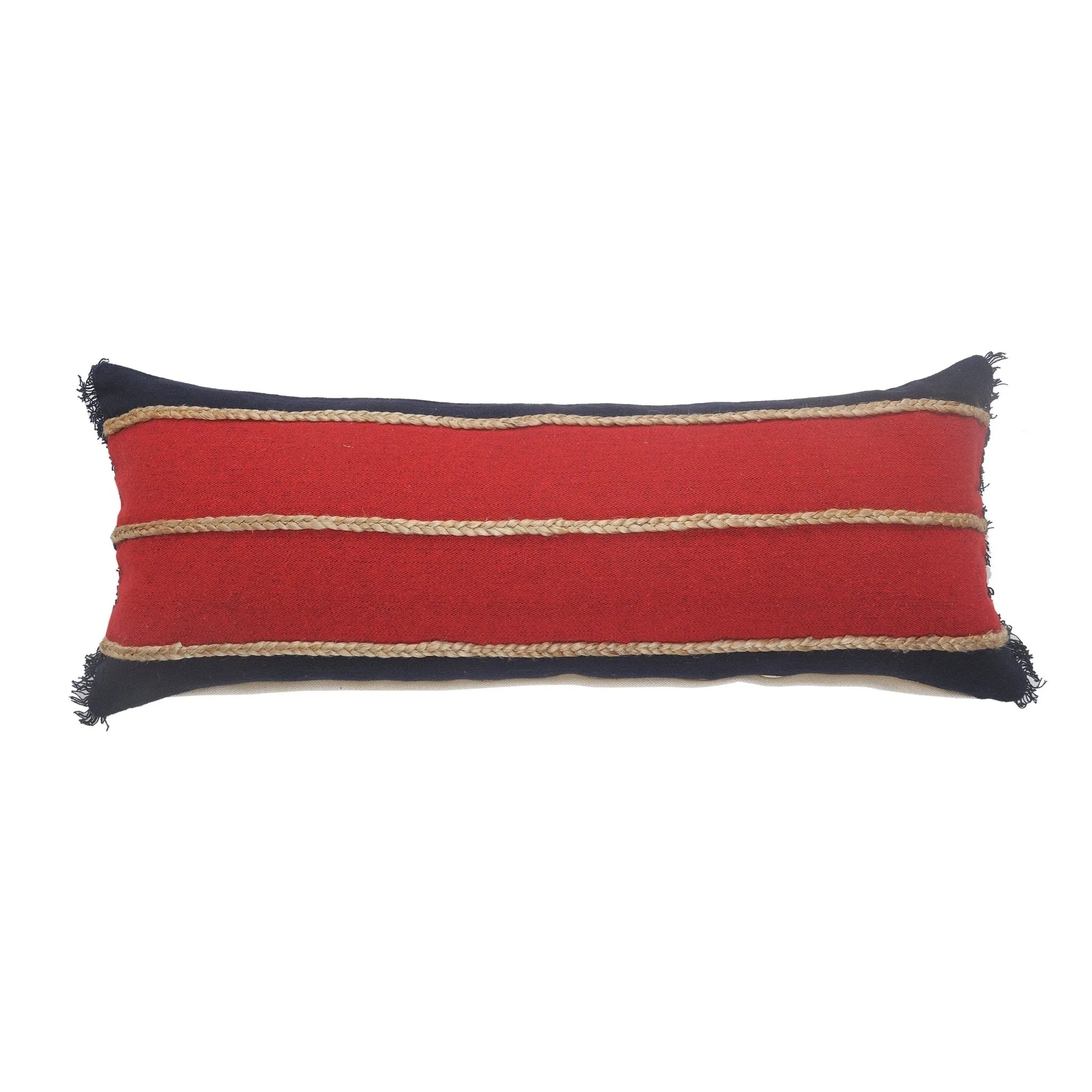 Cape Cod Lr07636 Red/Navy Pillow - Baconco