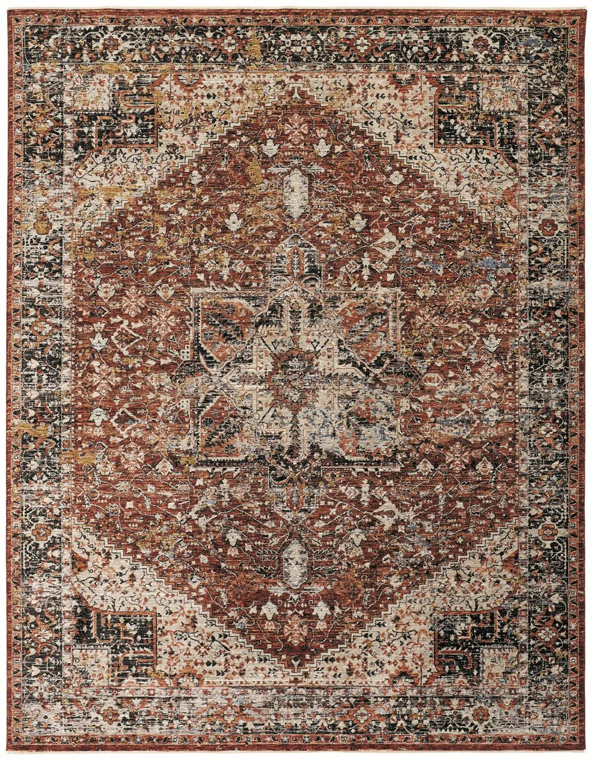 Caprio 3960F Rust/Tan Rug - Baconco