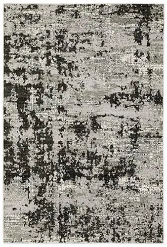 Caravan 4153Q Grey/Black Rug - Baconco