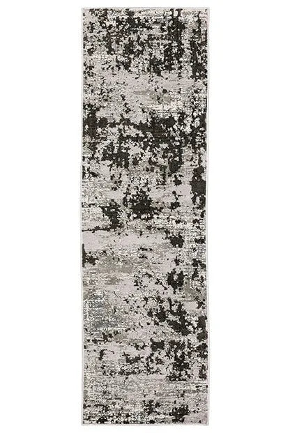 Caravan 4153Q Grey/Black Rug - Baconco