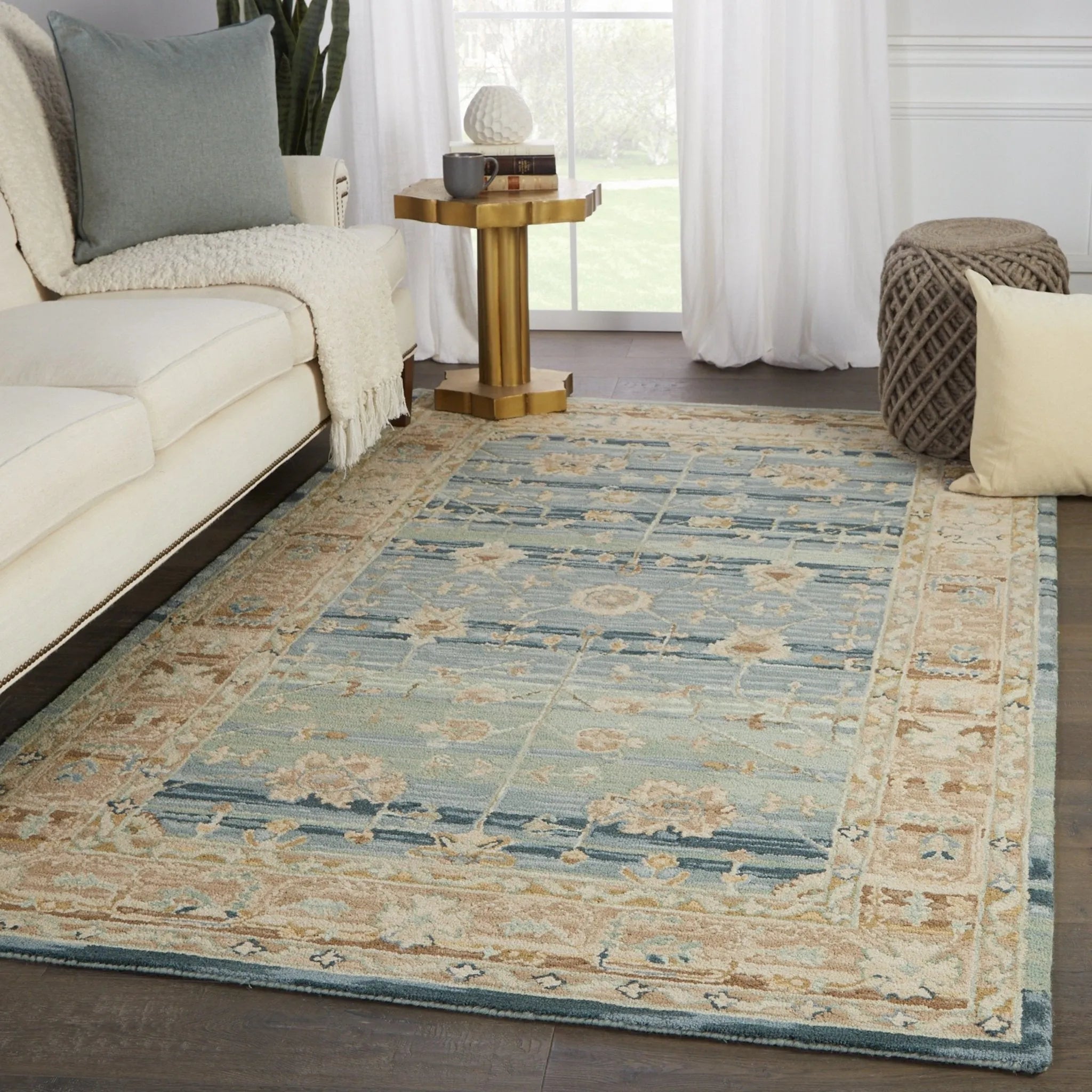 Cardamom Com08 Jensine Blue/Beige Rug - Baconco