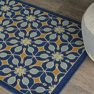 Caribbean CRB07 Navy Rug - Baconco