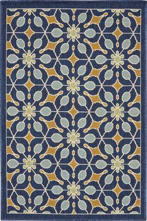 Caribbean CRB07 Navy Rug - Baconco