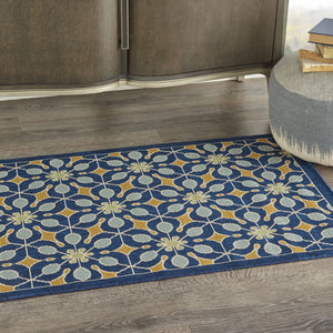 Caribbean CRB07 Navy Rug - Baconco