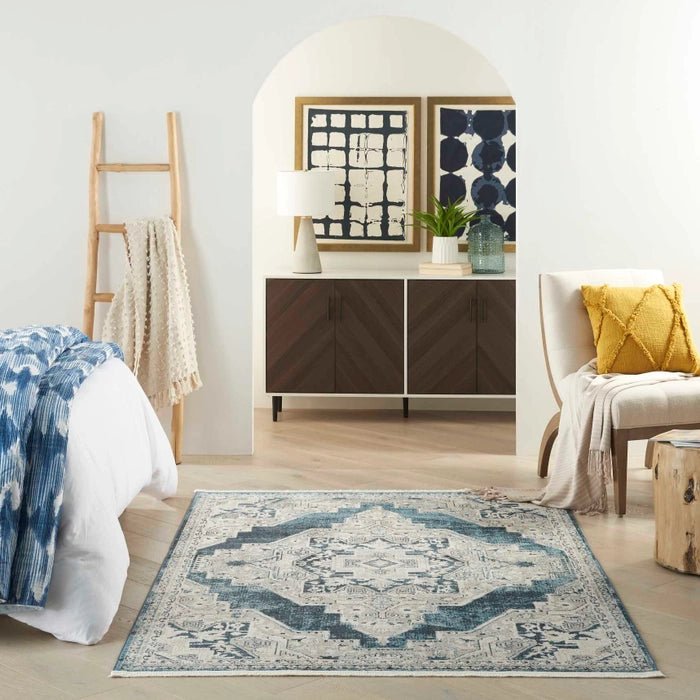 Carina CNA01 Blue/Grey Rug - Baconco