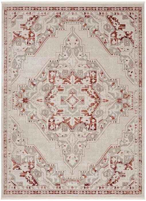 Carina CNA01 Brick/Silver Rug - Baconco