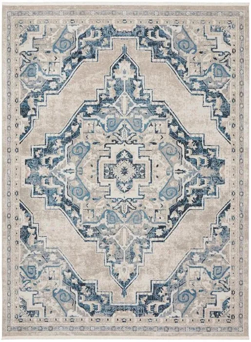 Carina CNA01 Light Blue/Ivory Rug - Baconco