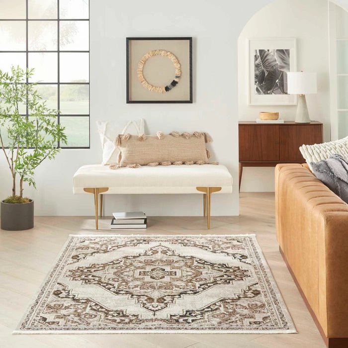 Carina CNA01 Mocha/Silver Rug - Baconco