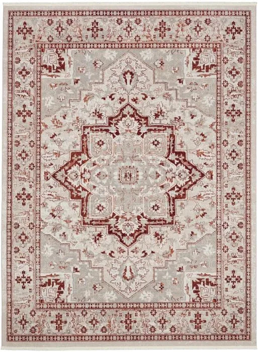 Carina CNA02 Brick/Silver Rug - Baconco