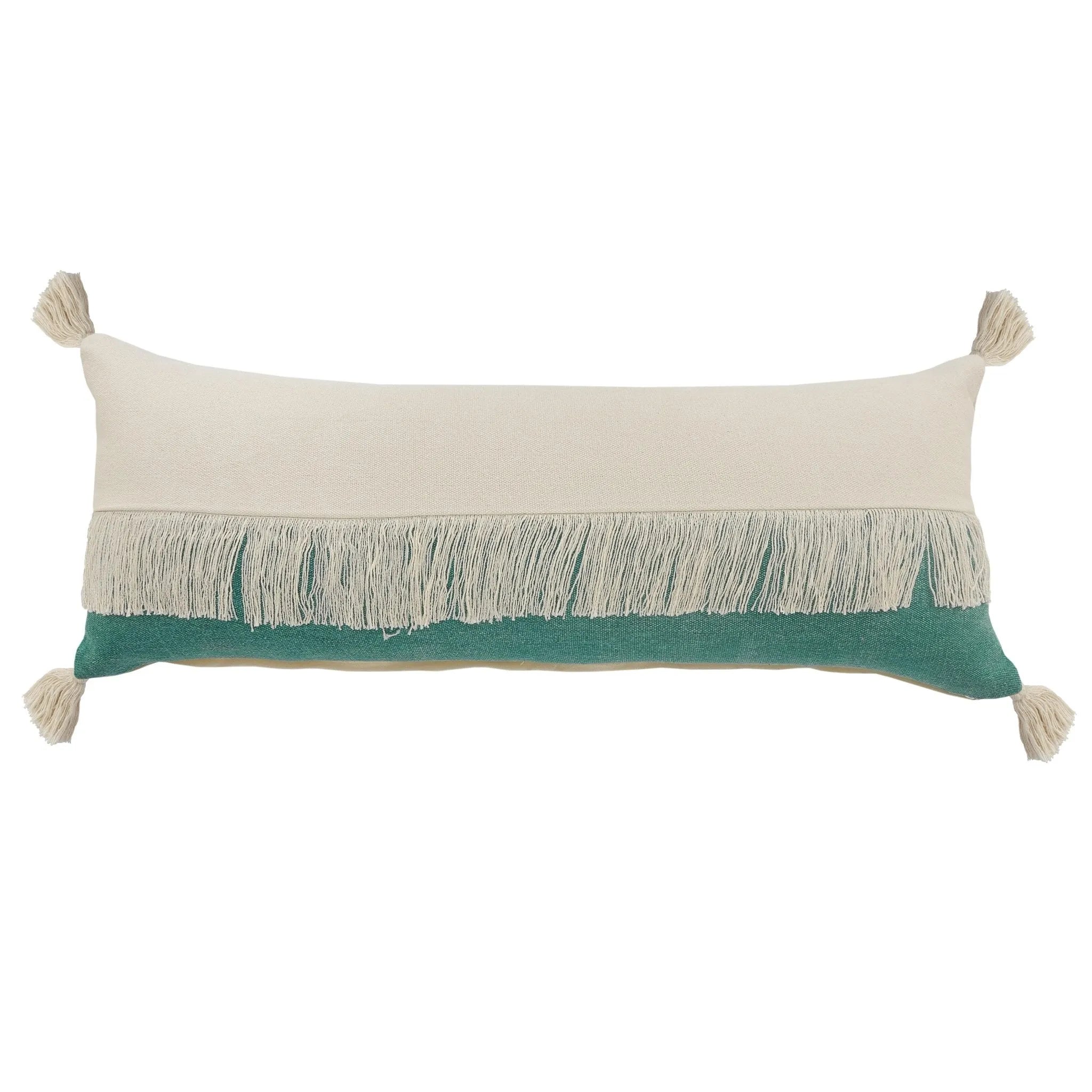 Carnival Lr07661 Emerald Green/Off-White Pillow - Baconco