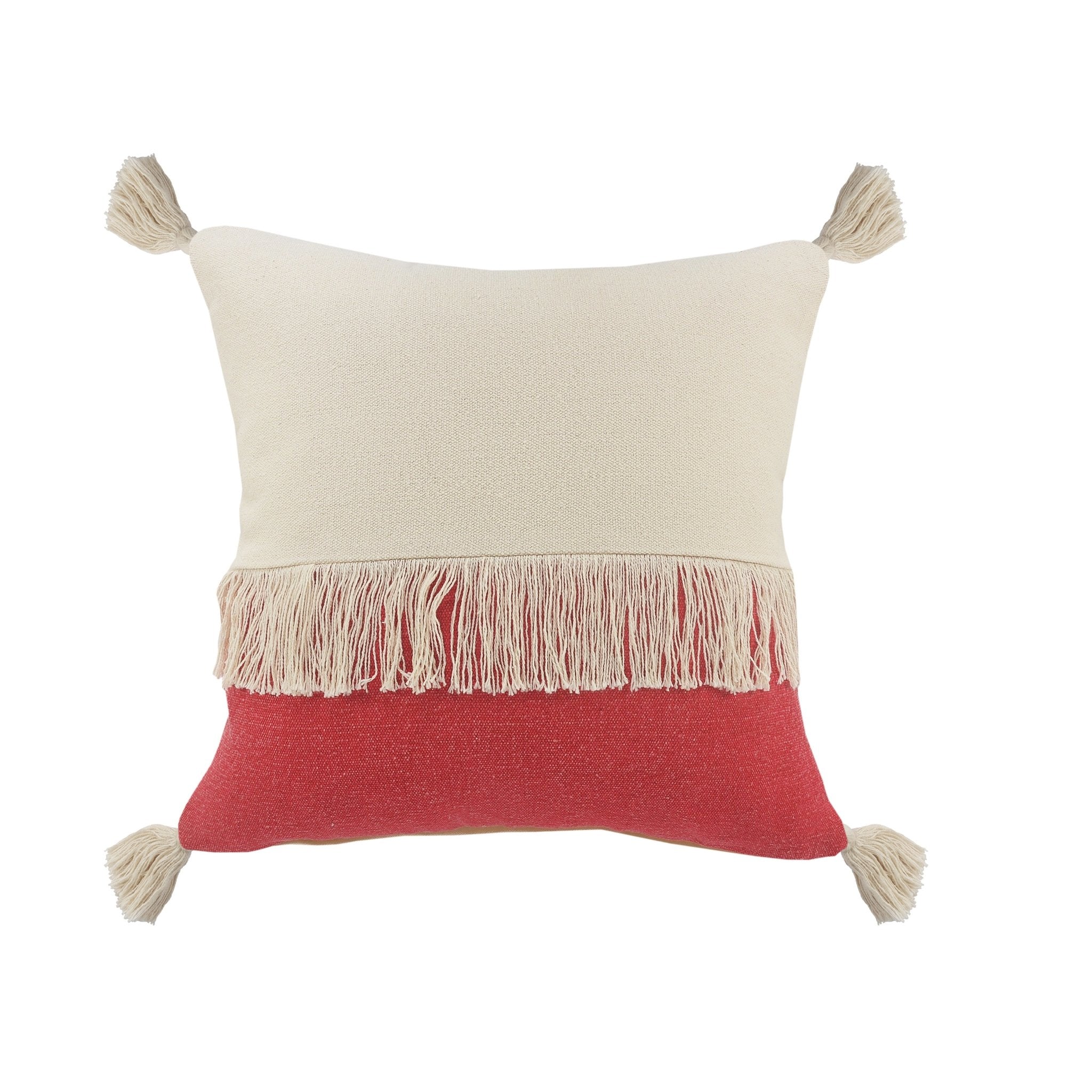 Carnival Lr07662 Raspberry/Off-White Pillow - Baconco