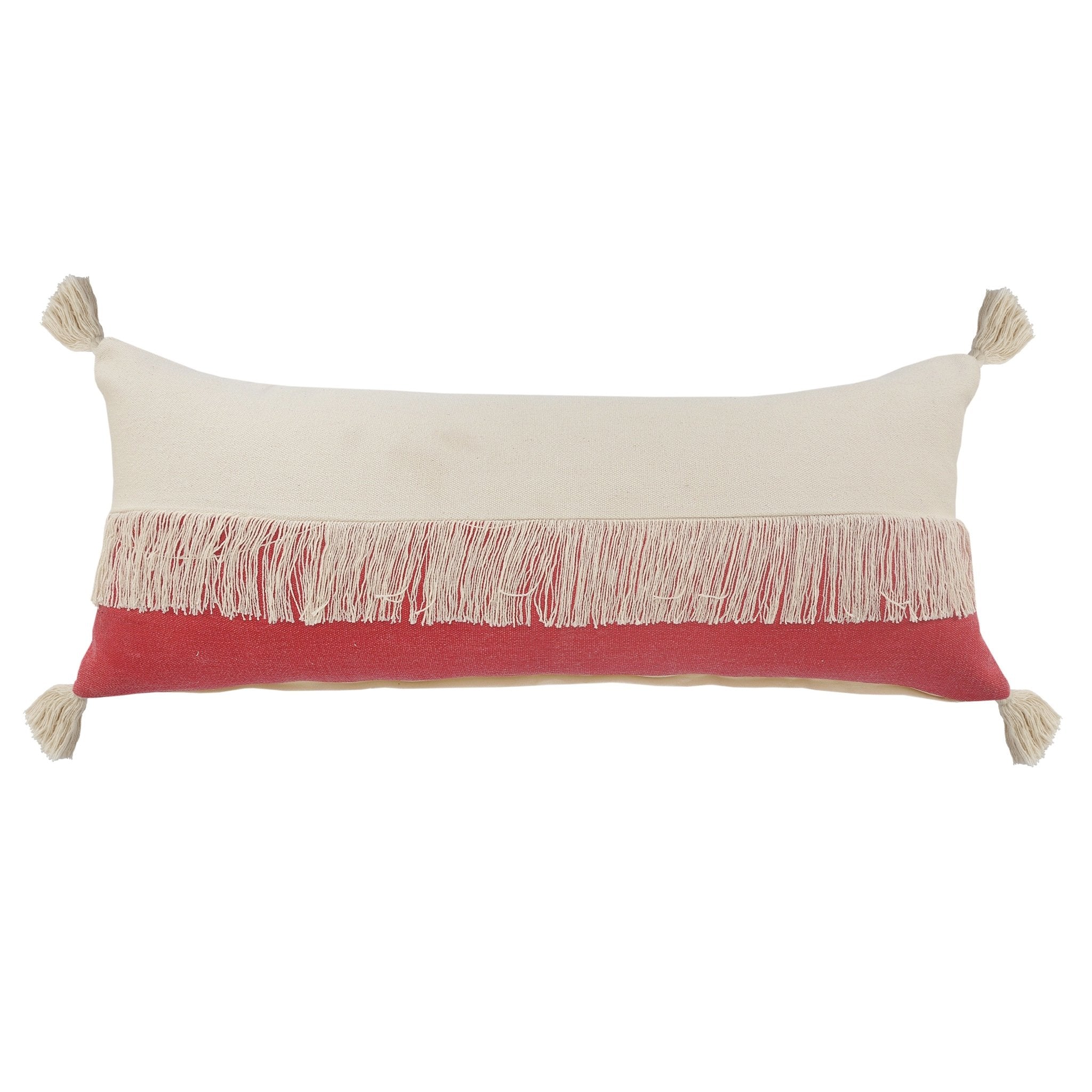 Carnival Lr07662 Raspberry/Off-White Pillow - Baconco