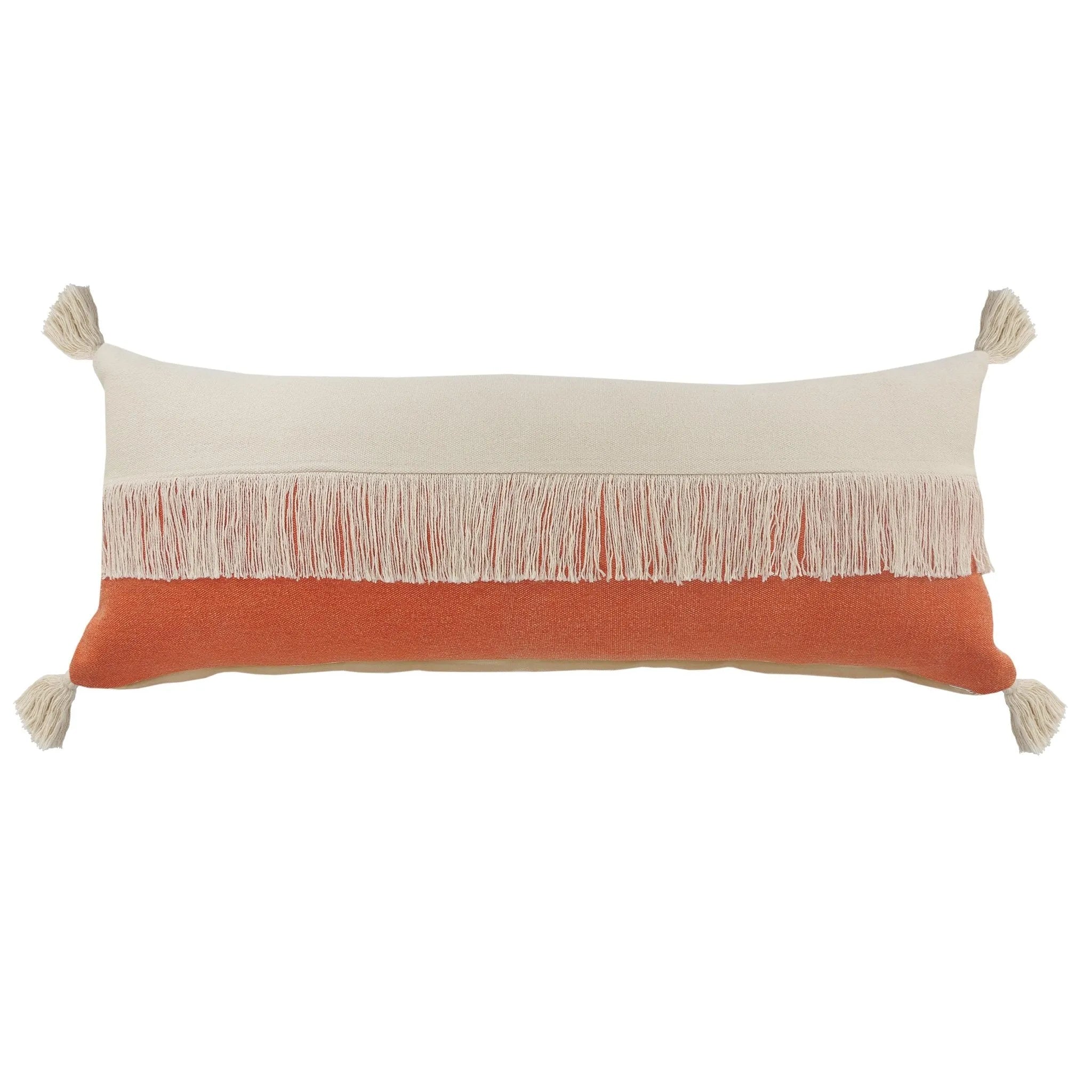 Carnival Lr07664 Pumpkin Orange/Off-White Pillow - Baconco