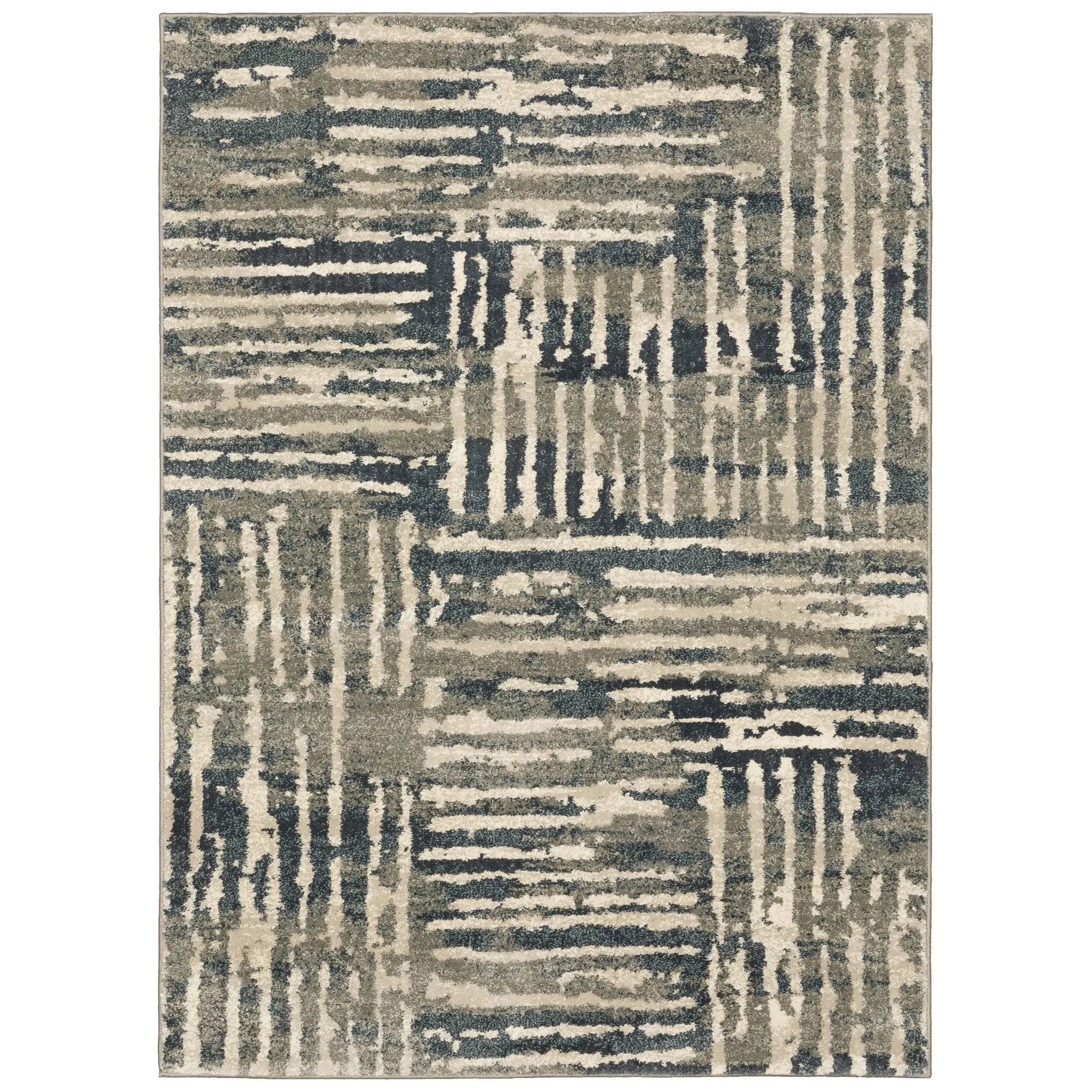 Carson 745C Blue/Beige Rug - Baconco