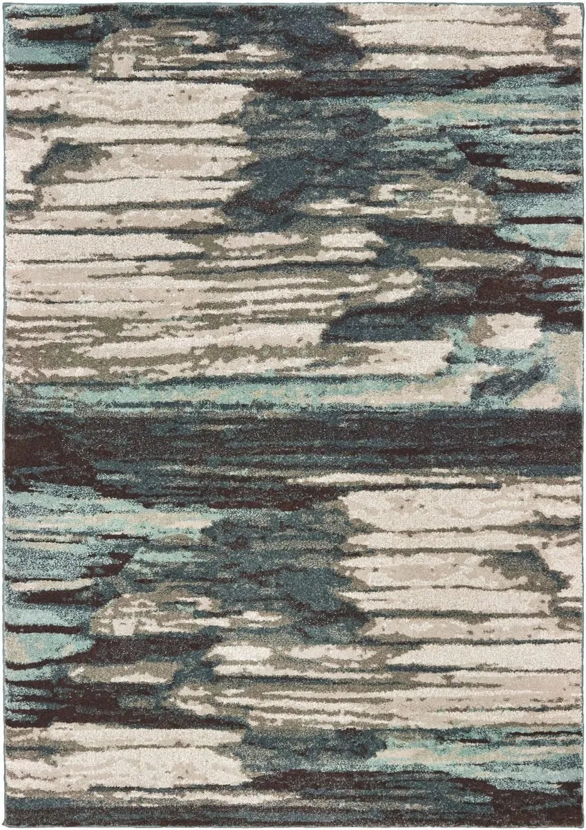 Carson 9675A Blue Ivory Rug - Baconco