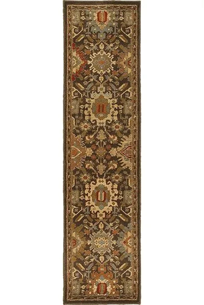 Casablanca 4444A Brown Multi Rug - Baconco