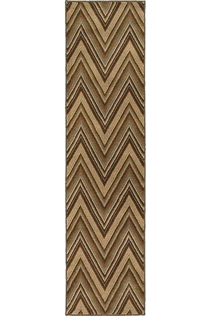 Casablanca 4461B Brown/ Blue Rug - Baconco