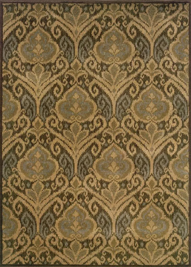 Casablanca 4464A Green/ Ivory Rug - Baconco