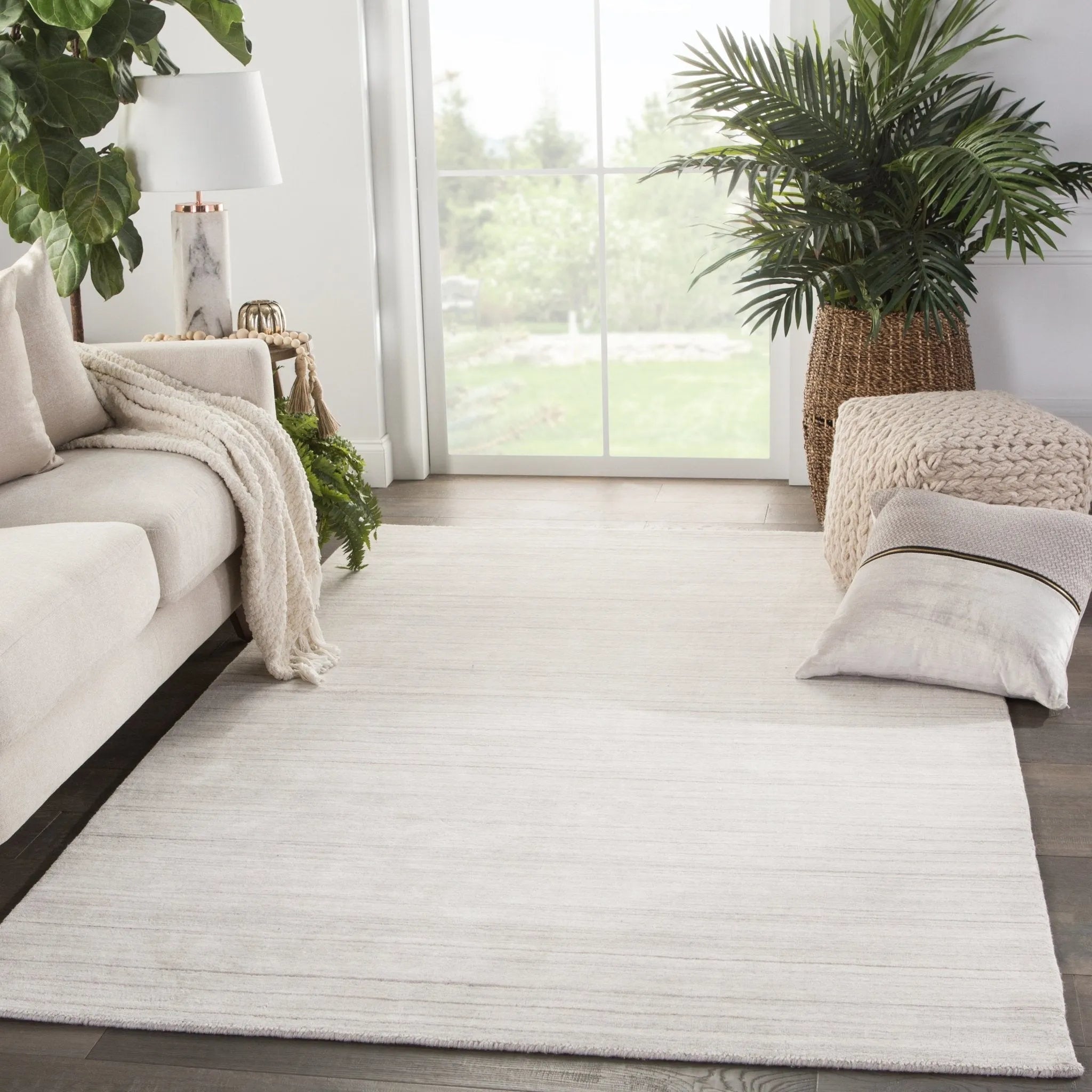 Cason CAO03 Tundra White/Gray Rug - Baconco