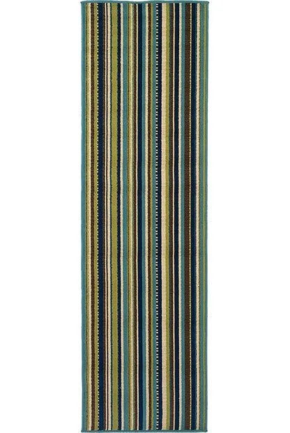 Caspian 1004X Blue/ Brown Rug - Baconco