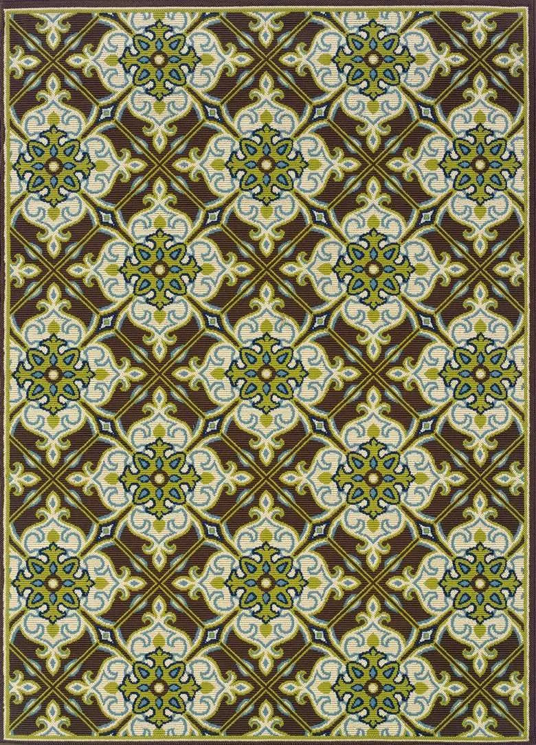 Caspian 1005D Brown/ Ivory Rug - Baconco