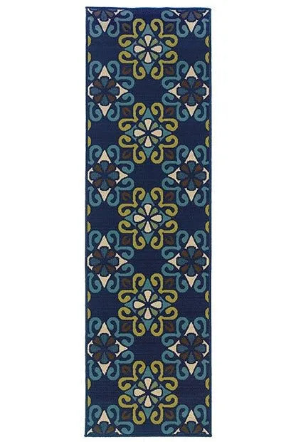 Caspian 3331L Blue/ Green Rug - Baconco