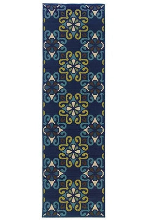 Caspian 3331L Blue/ Green Rug - Baconco