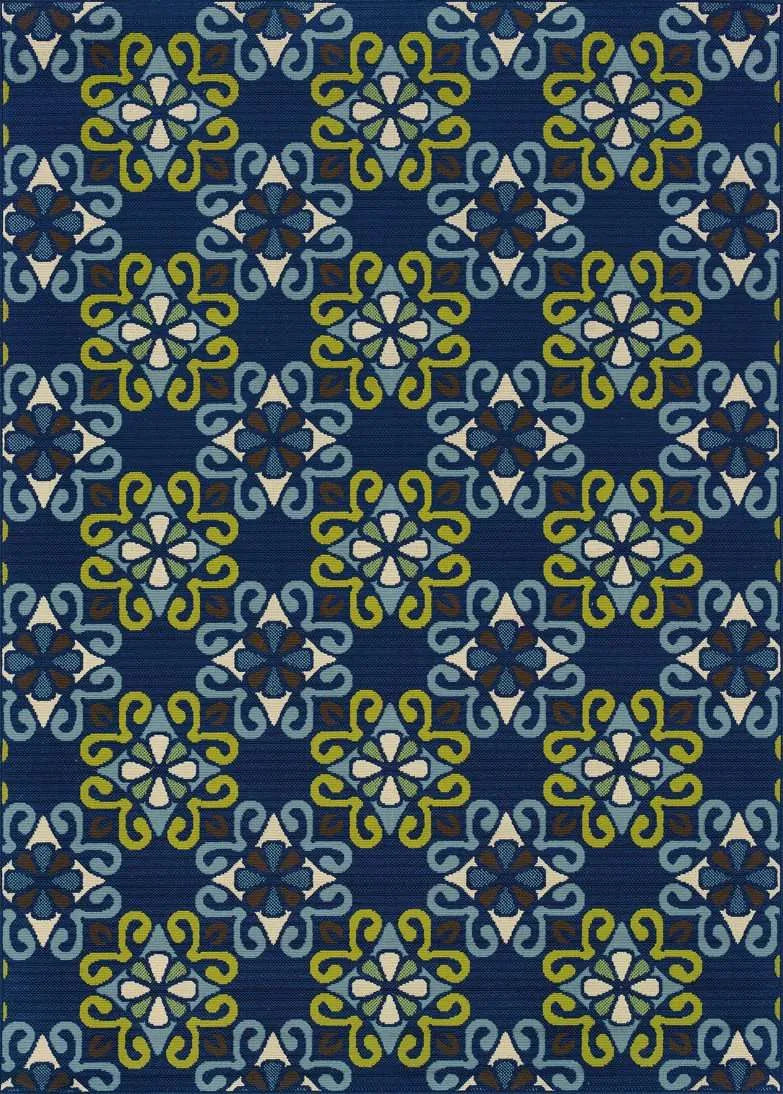 Caspian 3331L Blue/ Green Rug - Baconco