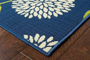 Caspian 8327L Blue/ Green Rug - Baconco