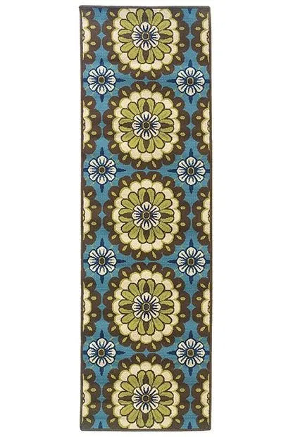 Caspian 8328L Blue/ Brown Rug - Baconco