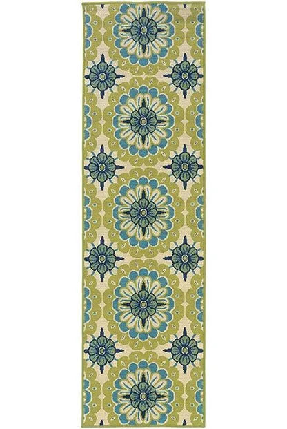 Caspian 8328W Green/ Ivory Rug - Baconco