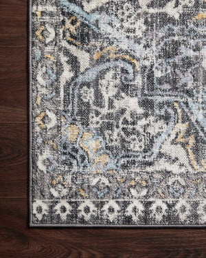 Cassandra Csn-02 Charcoal/Gold Rug - Baconco