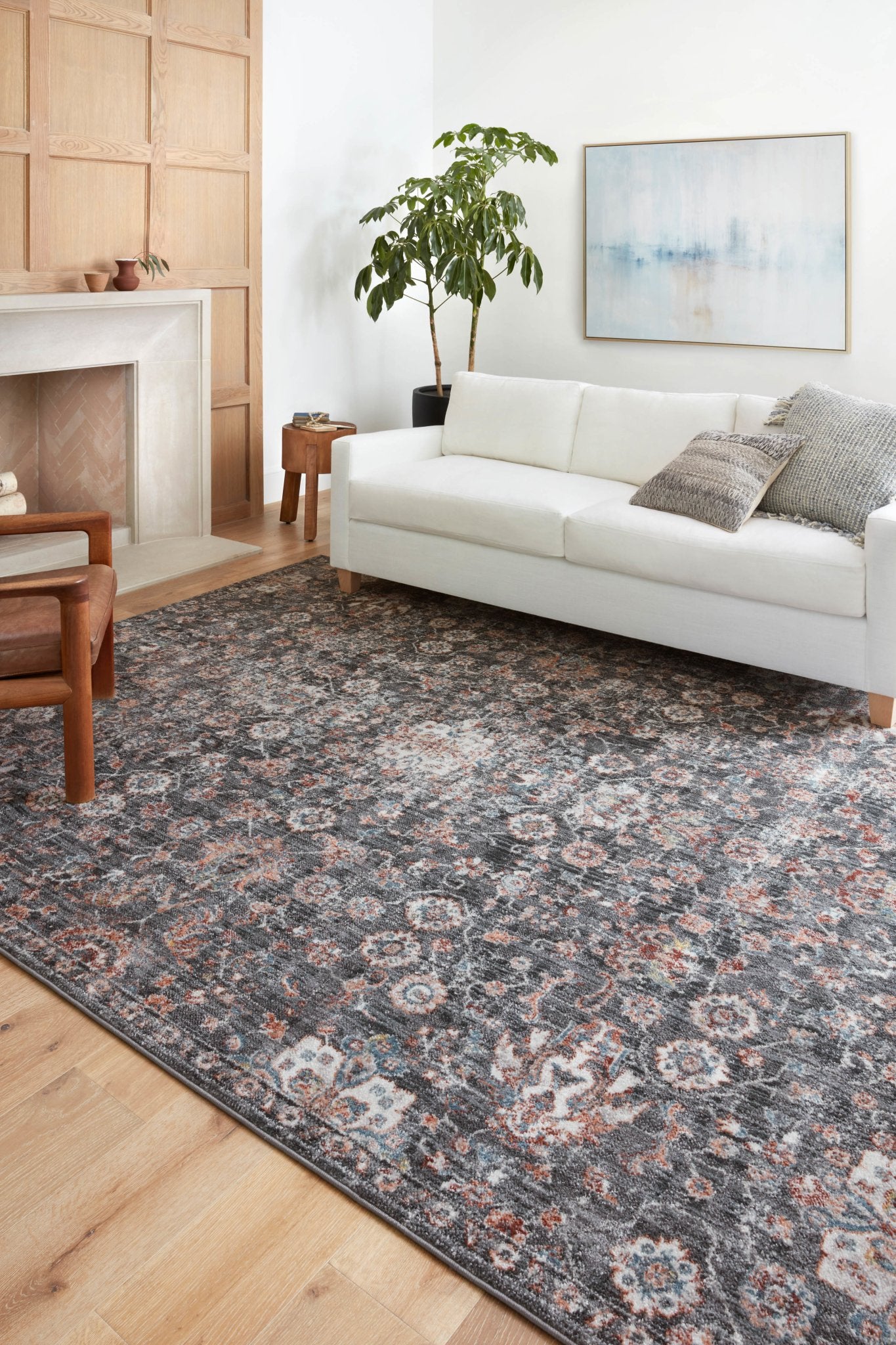 Cassandra Csn-03 Charcoal/Rust Rug - Baconco