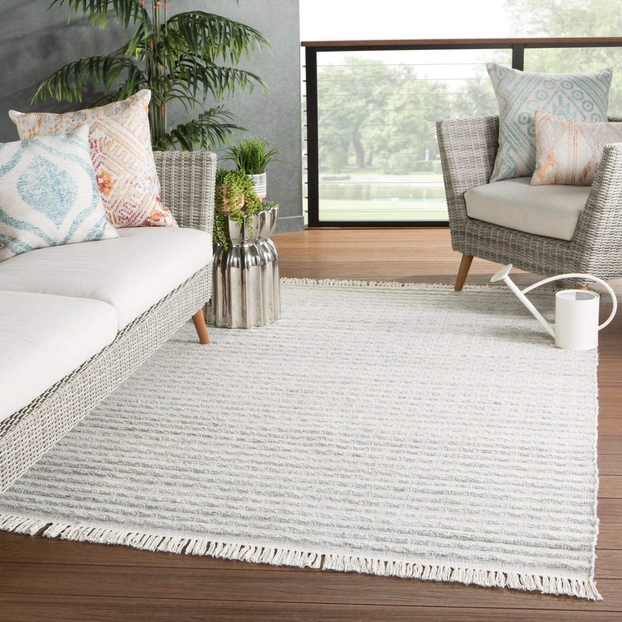 Castillo CSL01 Torre Light Gray/Cream Rug - Baconco