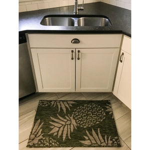 Catalina LR81500 Dark Green/Beige Rug - Baconco