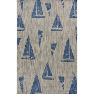 Catalina LR81502 Gray/Navy Rug - Baconco