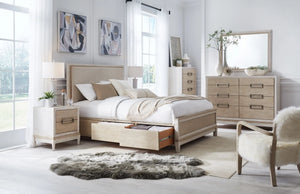 Catalina Upholstered Panel Storage Bed - Baconco