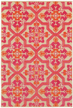 Cayman 2541v Sand/ Pink Rug - Baconco