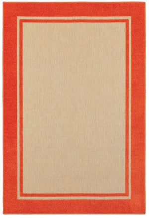 Cayman 5594q Sand/ Orange Rug - Baconco