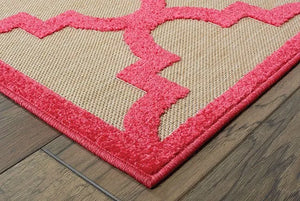 Cayman 660P Sand/ Pink Rug - Baconco