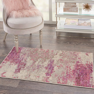 Celestial CES02 Ivory/Pink Rug - Baconco