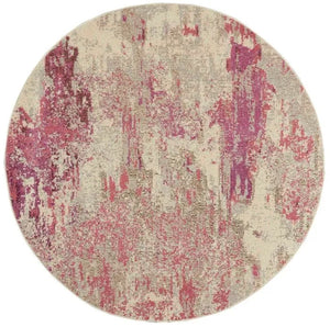 Celestial CES02 Ivory/Pink Rug - Baconco