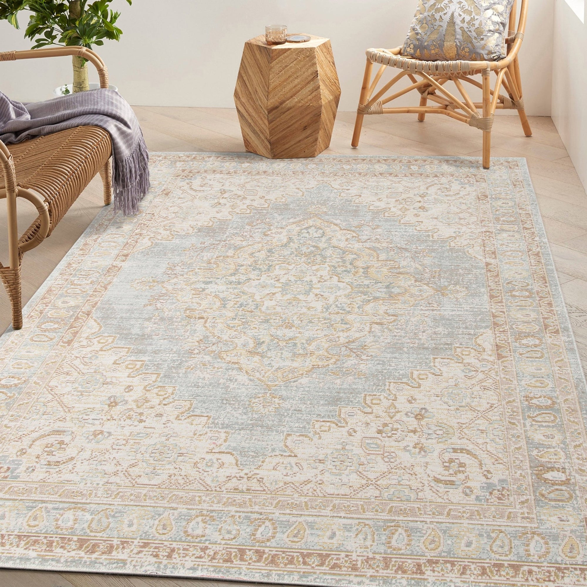 Century CEN-11 Grey/Blue Rug - Baconco