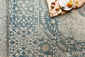 Century CQ 01 Blue / Sand Rug - Baconco