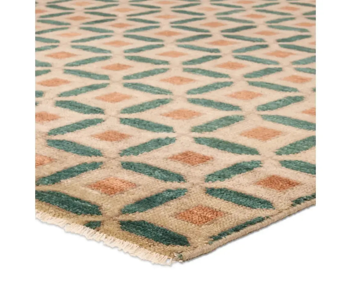 Cera CRA02 Sand/Green Rug - Baconco