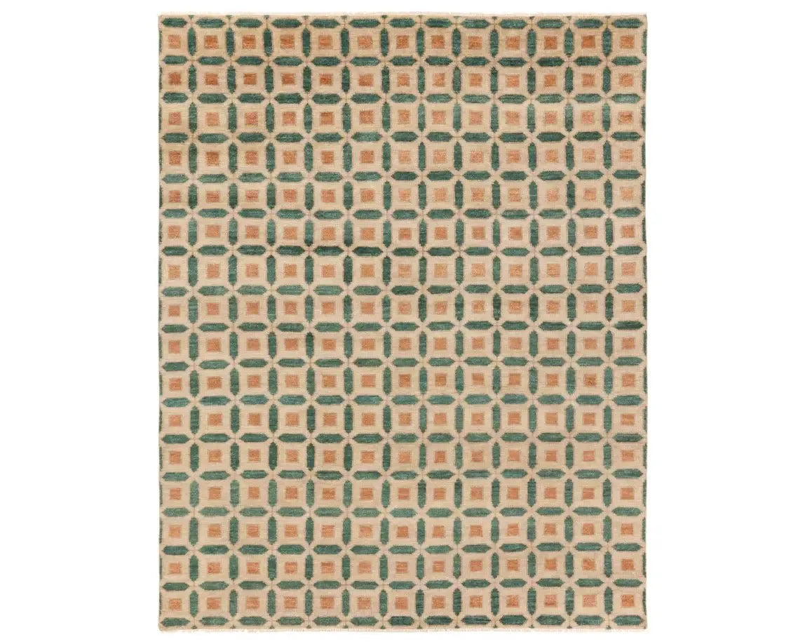 Cera CRA02 Sand/Green Rug - Baconco