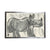 Charcoal Rhinocerous Framed Art - Baconco