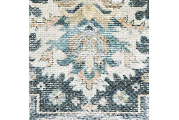 Charleston CHA01 Blue/Ivory Rug - Baconco