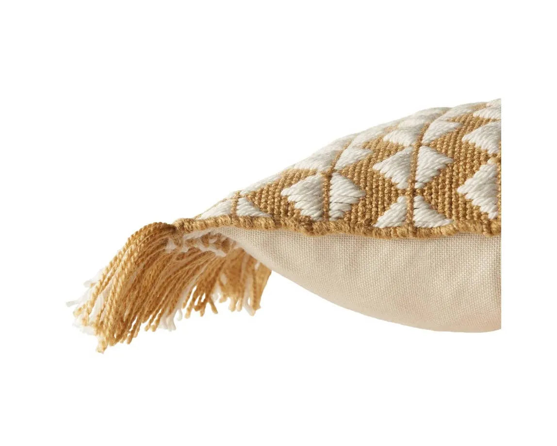 Chesa CHE05 Gold/Ivory Pillow - Baconco