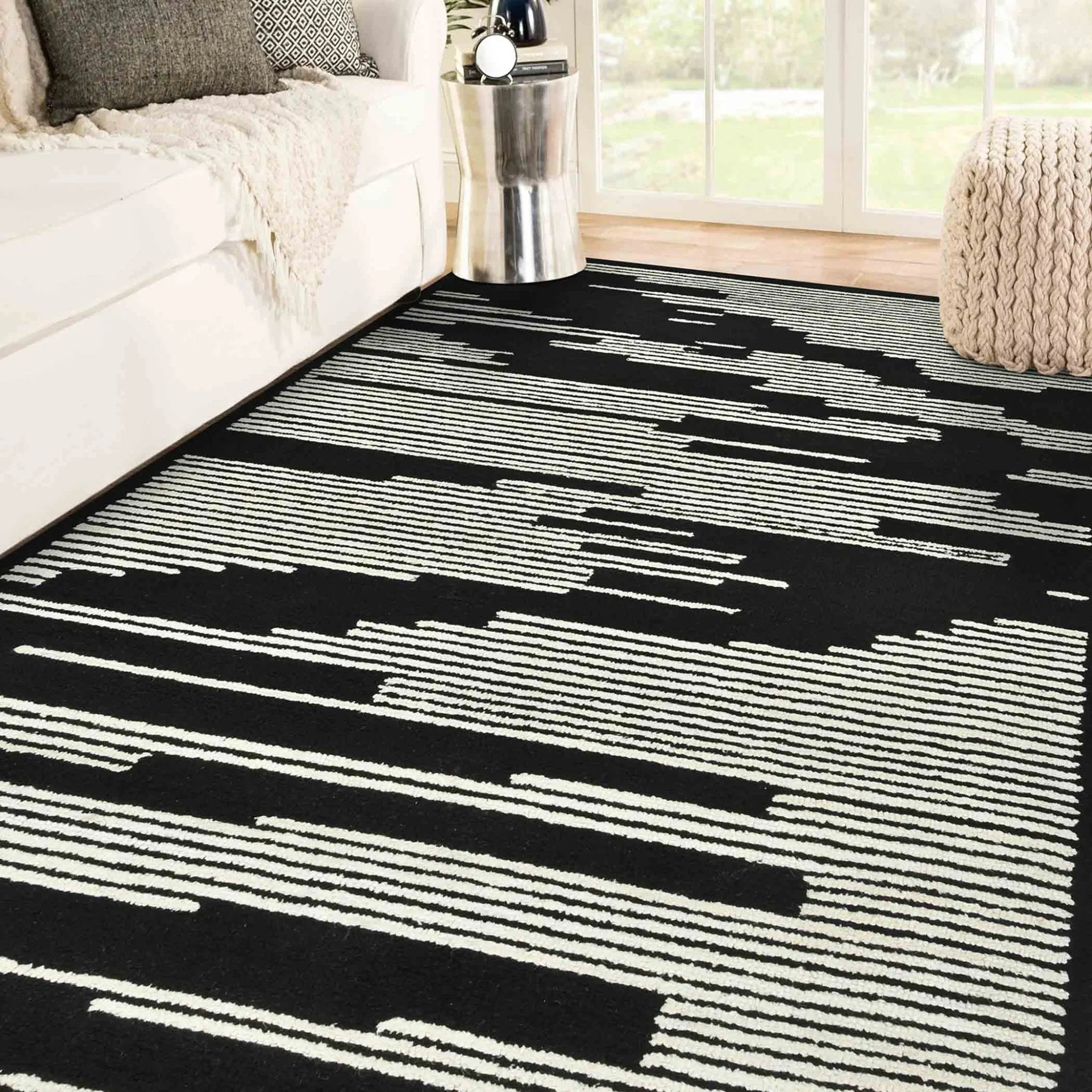 Chicago CHI-6 Ebony Rug - Baconco